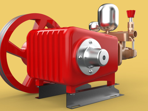 PLUNGER PUMP SPRAYER HIGH PRESSURE WATER CAR WASH AGRICULTURAL 3D Model