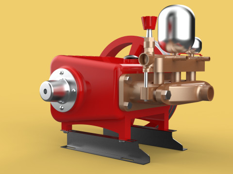 PLUNGER PUMP SPRAYER HIGH PRESSURE WATER CAR WASH AGRICULTURAL 3D Model