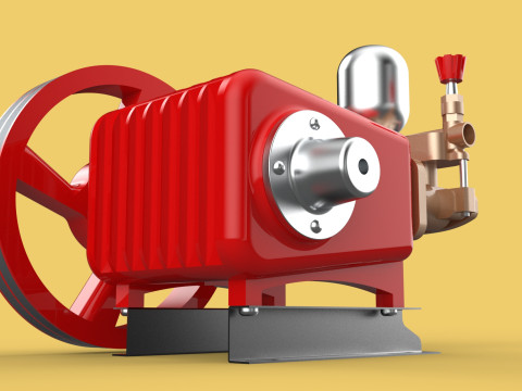 PLUNGER PUMP SPRAYER HIGH PRESSURE WATER CAR WASH AGRICULTURAL 3D Model