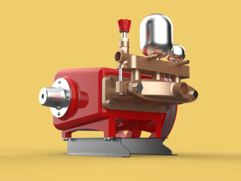 PLUNGER PUMP SPRAYER HIGH PRESSURE WATER CAR WASH AGRICULTURAL 3D Model