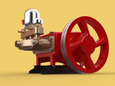 PLUNGER PUMP SPRAYER HIGH PRESSURE WATER CAR WASH AGRICULTURAL 3D Model