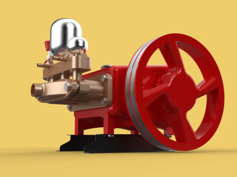 PLUNGER PUMP SPRAYER HIGH PRESSURE WATER CAR WASH AGRICULTURAL 3D Model