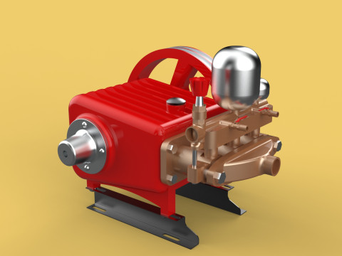PLUNGER PUMP SPRAYER HIGH PRESSURE WATER CAR WASH AGRICULTURAL 3D Model