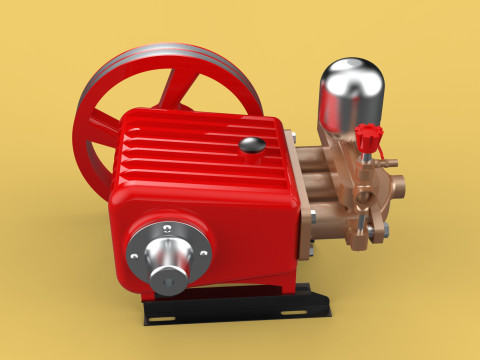 PLUNGER PUMP SPRAYER HIGH PRESSURE WATER CAR WASH AGRICULTURAL 3D Model