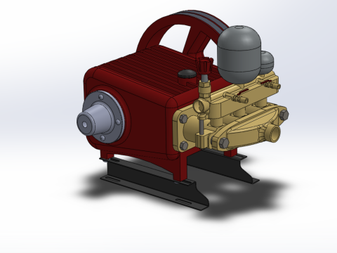 PLUNGER PUMP SPRAYER HIGH PRESSURE WATER CAR WASH AGRICULTURAL 3D Model