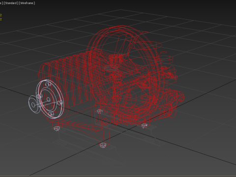 PLUNGER PUMP SPRAYER HIGH PRESSURE WATER CAR WASH AGRICULTURAL 3D Model