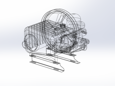 PLUNGER PUMP SPRAYER HIGH PRESSURE WATER CAR WASH AGRICULTURAL 3D Model