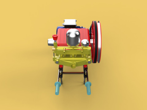 PLUNGER PUMP ELECTRIC MOTOR SPRAYER PRESSURE WATER JET CAR WASH Modelo 3D