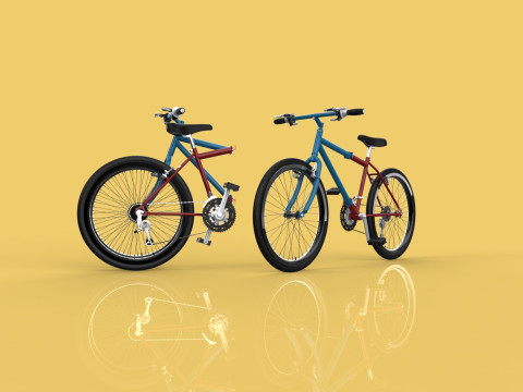MOUNTAIN FOLDING FLIP BIKE FOLDABLE MTB BICYCLE 3Dモデル