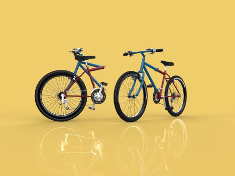 MONTANHA DOBR&Aacute;VEL FLIP BICICLETA DOBR&Aacute;VEL MTB BICI Modelo 3D