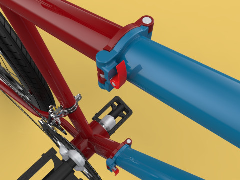 MOUNTAIN FOLDING FLIP BIKE FOLDABLE MTB BICYCLE 3Dモデル