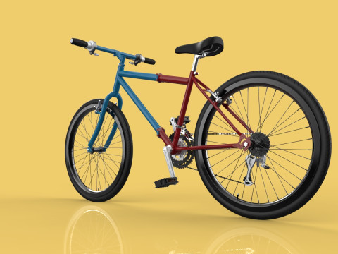 MOUNTAIN FOLDING FLIP BIKE FOLDABLE MTB BICYCLE 3Dモデル