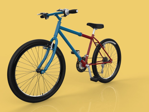 MOUNTAIN FOLDING FLIP BIKE FOLDABLE MTB BICYCLE 3Dモデル
