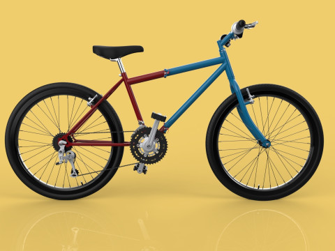 MOUNTAIN FOLDING FLIP BIKE FOLDABLE MTB BICYCLE 3Dモデル