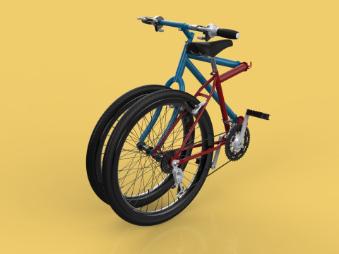 MOUNTAIN FOLDING FLIP BIKE FOLDABLE MTB BICYCLE 3Dモデル