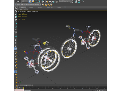 MOUNTAIN FOLDING FLIP BIKE FOLDABLE MTB BICYCLE 3Dモデル