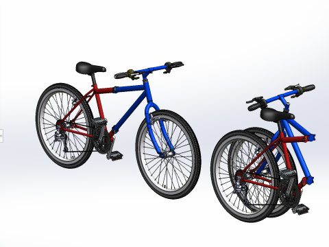 MOUNTAIN FOLDING FLIP BIKE FOLDABLE MTB BICYCLE 3Dモデル