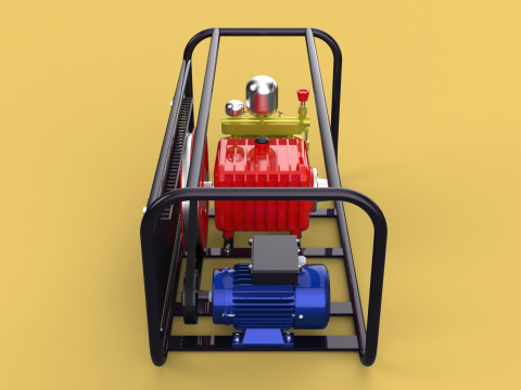 ELECTRIC PLUNGER PUMP MOTOR SPRAYER PRESSURE WATER JET CAR WASH 3Dモデル