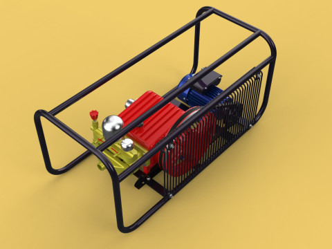 ELECTRIC PLUNGER PUMP MOTOR SPRAYER PRESSURE WATER JET CAR WASH 3Dモデル