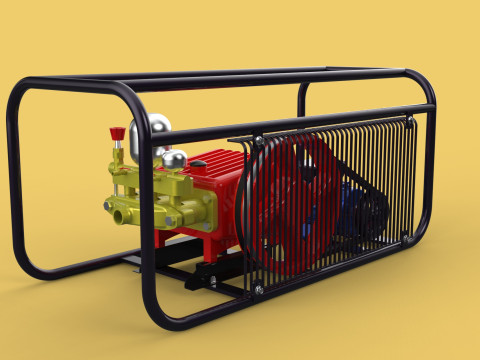 ELECTRIC PLUNGER PUMP MOTOR SPRAYER PRESSURE WATER JET CAR WASH 3Dモデル