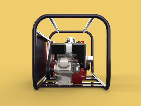 PLUNGER PUMP PETROL ENGINE SPRAYER PRESSURE WATER JET CAR WASH 3D Модель