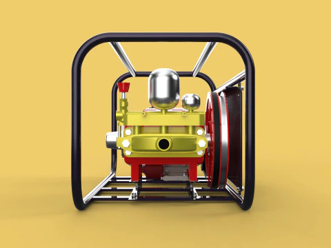 PLUNGER PUMP PETROL ENGINE SPRAYER PRESSURE WATER JET CAR WASH 3D Model