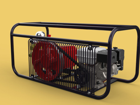 PLUNGER PUMP PETROL ENGINE SPRAYER PRESSURE WATER JET CAR WASH 3D Модель