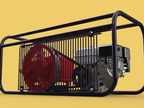 PLUNGER PUMP PETROL ENGINE SPRAYER PRESSURE WATER JET CAR WASH 3D Модель
