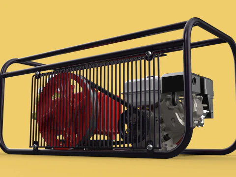 PLUNGER PUMP PETROL ENGINE SPRAYER PRESSURE WATER JET CAR WASH 3D Model