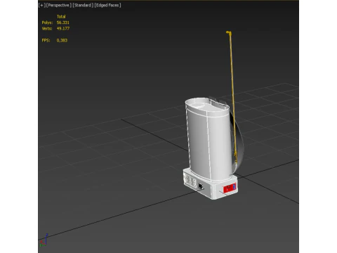 ELECTRIC KNAPSACK SPRAYER BACKPACK TANK PUMP MOTOR BATTERY SPRAY 3D Model