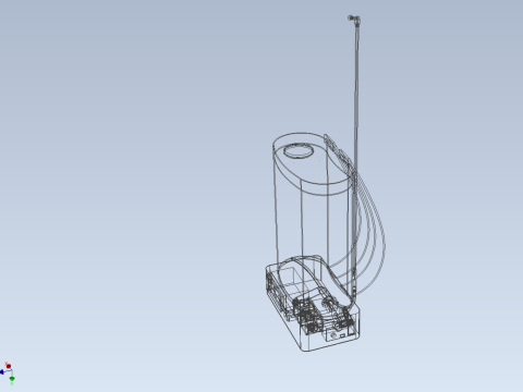 ELECTRIC KNAPSACK SPRAYER BACKPACK TANK PUMP MOTOR BATTERY SPRAY 3D Model