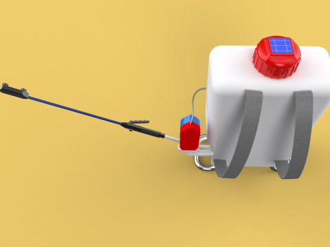 SOLAR CELL ELECTRIC KNAPSACK SPRAYER TANK PUMP MOTOR BATTERY 3Dモデル