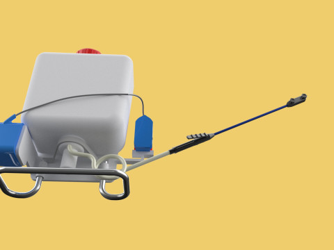 SOLAR CELL ELECTRIC KNAPSACK SPRAYER TANK PUMP MOTOR BATTERY 3Dモデル