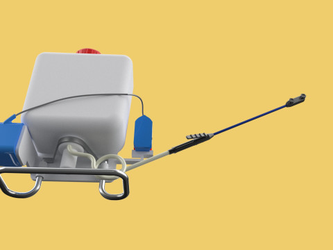 SOLAR CELL ELECTRIC KNAPSACK SPRAYER TANK PUMP MOTOR BATTERY 3Dモデル