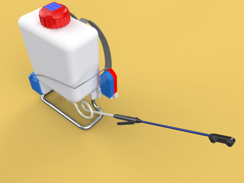 SOLAR CELL ELECTRIC KNAPSACK SPRAYER TANK PUMP MOTOR BATTERY 3Dモデル