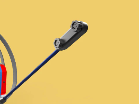 太陽電池 電気ナップザック噴霧器 タンク ポンプ モーター バッテリー 3Dモデル