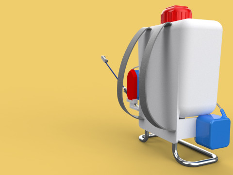 SOLAR CELL ELECTRIC KNAPSACK SPRAYER TANK PUMP MOTOR BATTERY 3Dモデル