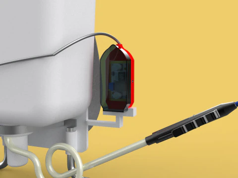 太陽電池 電気ナップザック噴霧器 タンク ポンプ モーター バッテリー 3Dモデル