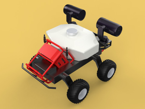 VEHICLE SPRAYER AUTONOMOUS UNMANNED ROBOT TRACTOR GROUND FIELD 3Dモデル