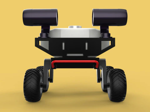 VEHICLE SPRAYER AUTONOMOUS UNMANNED ROBOT TRACTOR GROUND FIELD 3D Model