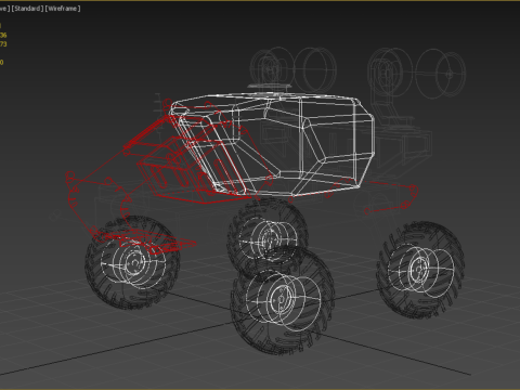 VEHICLE SPRAYER AUTONOMOUS UNMANNED ROBOT TRACTOR GROUND FIELD 3Dモデル