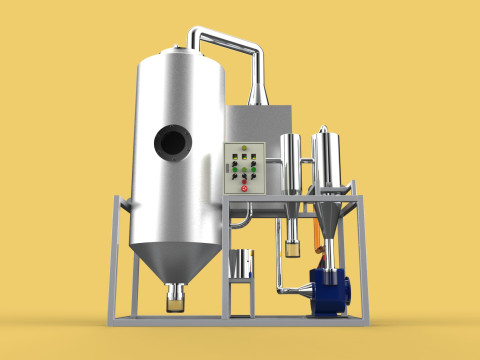 CENTRIFUGAL SPRAY DRYER MACHINE SPRAYING DRYING POWDER GRANULE 3D Model