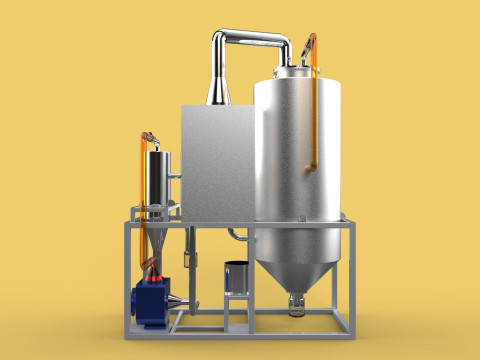 CENTRIFUGAL SPRAY DRYER MACHINE SPRAYING DRYING POWDER GRANULE 3D Model