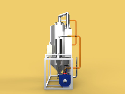 CENTRIFUGAL SPRAY DRYER MACHINE SPRAYING DRYING POWDER GRANULE 3D Model