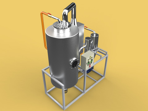 CENTRIFUGAL SPRAY DRYER MACHINE SPRAYING DRYING POWDER GRANULE 3D Model