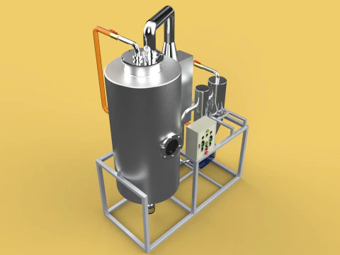 CENTRIFUGAL SPRAY DRYER MACHINE SPRAYING DRYING POWDER GRANULE 3D Model