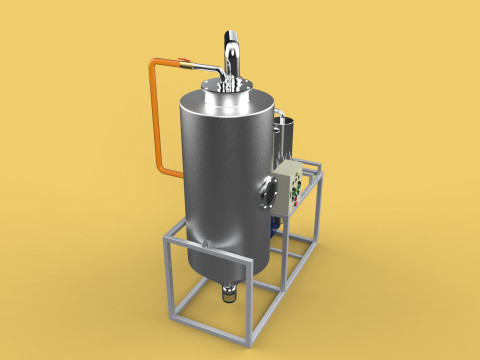 CENTRIFUGAL SPRAY DRYER MACHINE SPRAYING DRYING POWDER GRANULE 3D Model