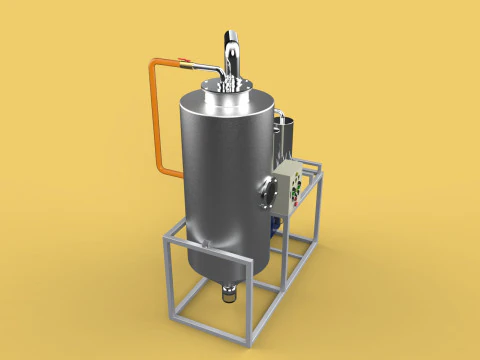 CENTRIFUGAL SPRAY DRYER MACHINE SPRAYING DRYING POWDER GRANULE 3D Model