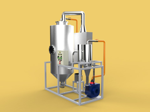 CENTRIFUGAL SPRAY DRYER MACHINE SPRAYING DRYING POWDER GRANULE 3D Model