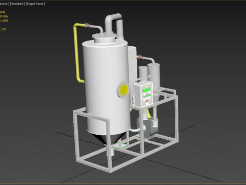 CENTRIFUGAL SPRAY DRYER MACHINE SPRAYING DRYING POWDER GRANULE 3D Model